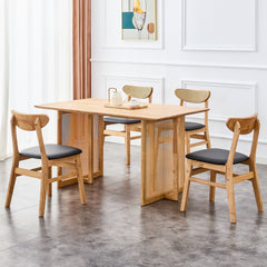 Retro Dining Table MDF Dining Table - Oak