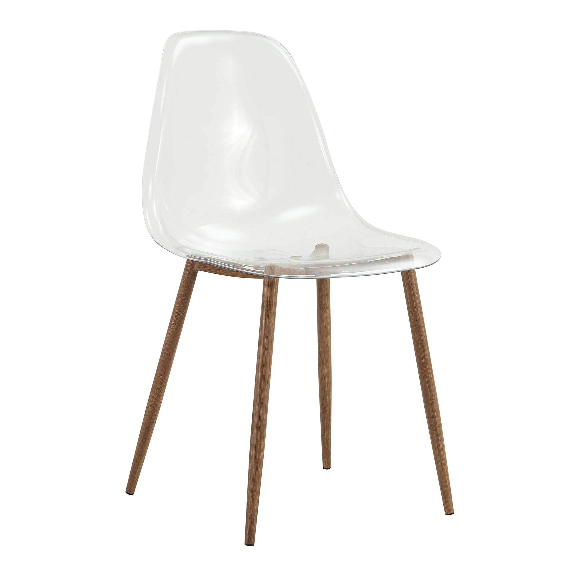 Modern Simple Transparent Dining Chair (Set of 4) - Transparent