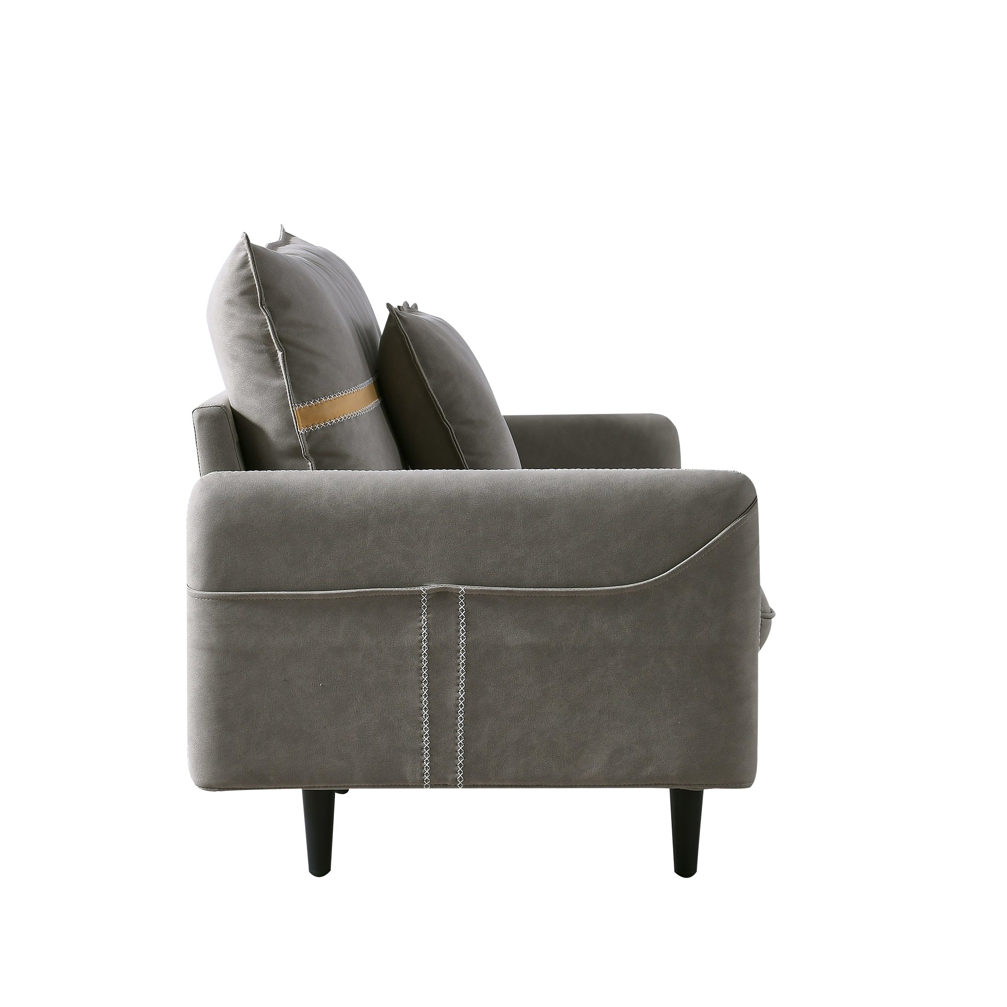 3-Seat Sofa Couch, Mid-Century Tufted Love Seat for Living Room