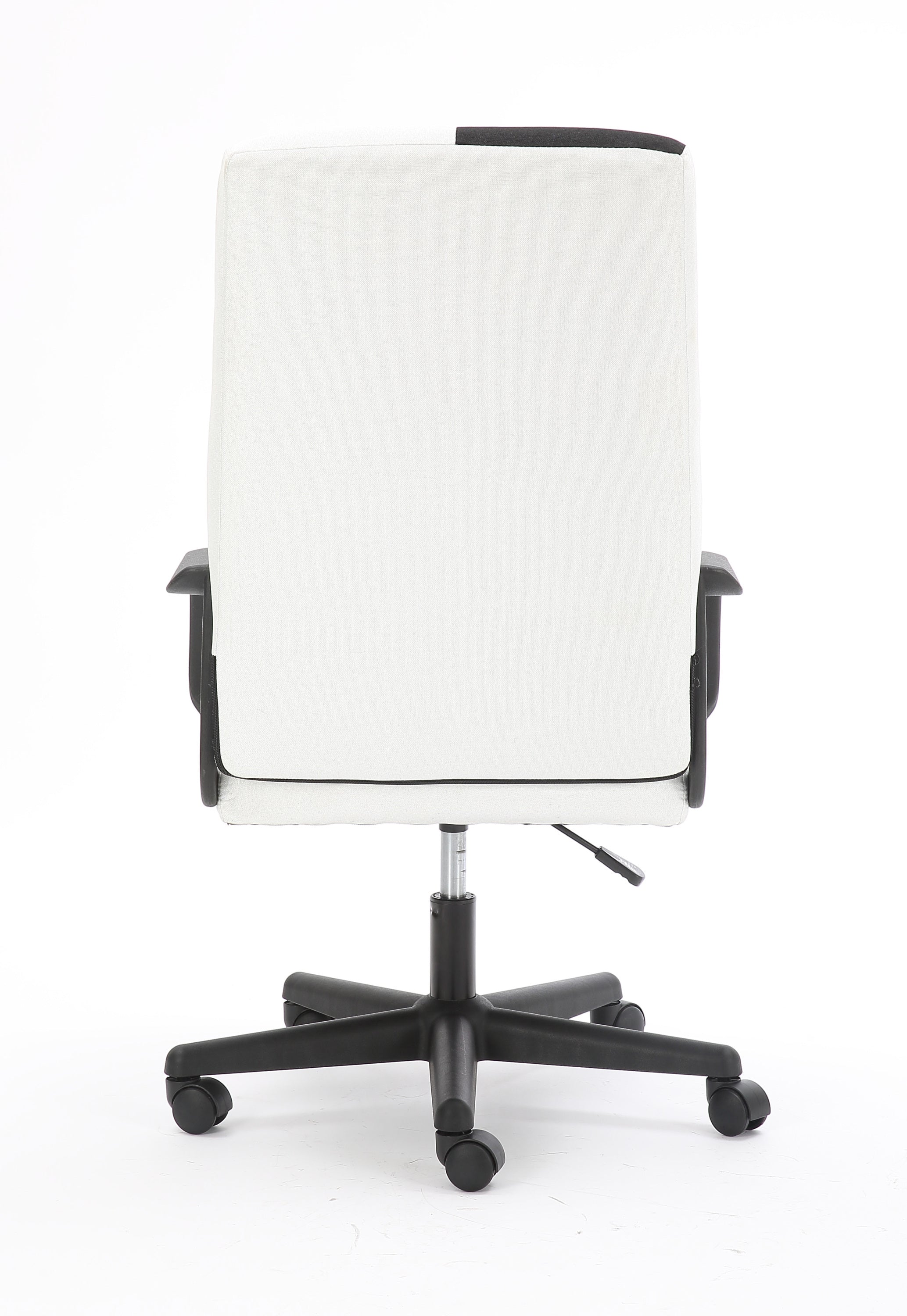 Chessboard office chair with adjustable backrest armrest- Black and White