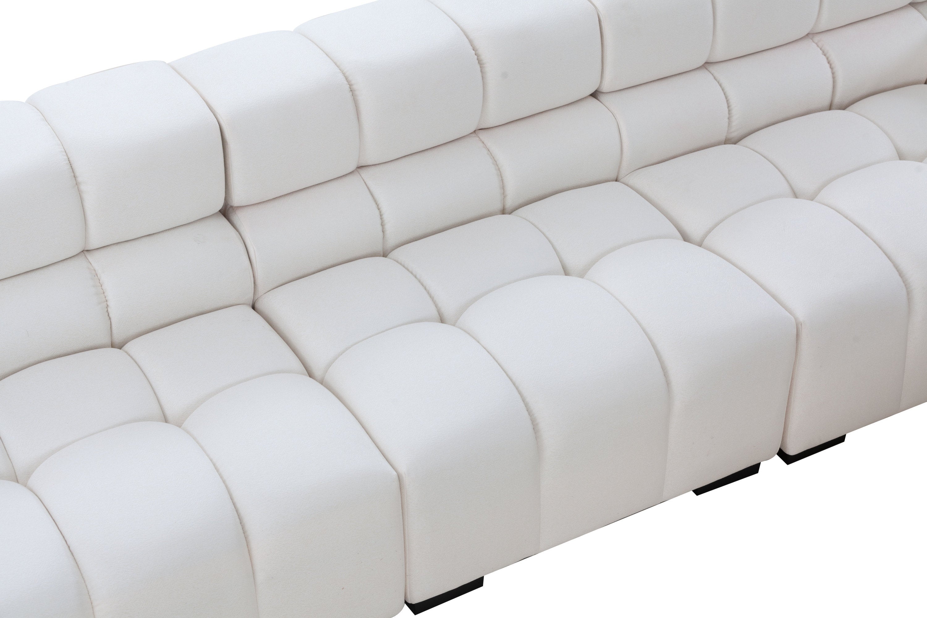 L-Shaped Sectional Sofa Modular Seating Sofa Couch with Ottoman