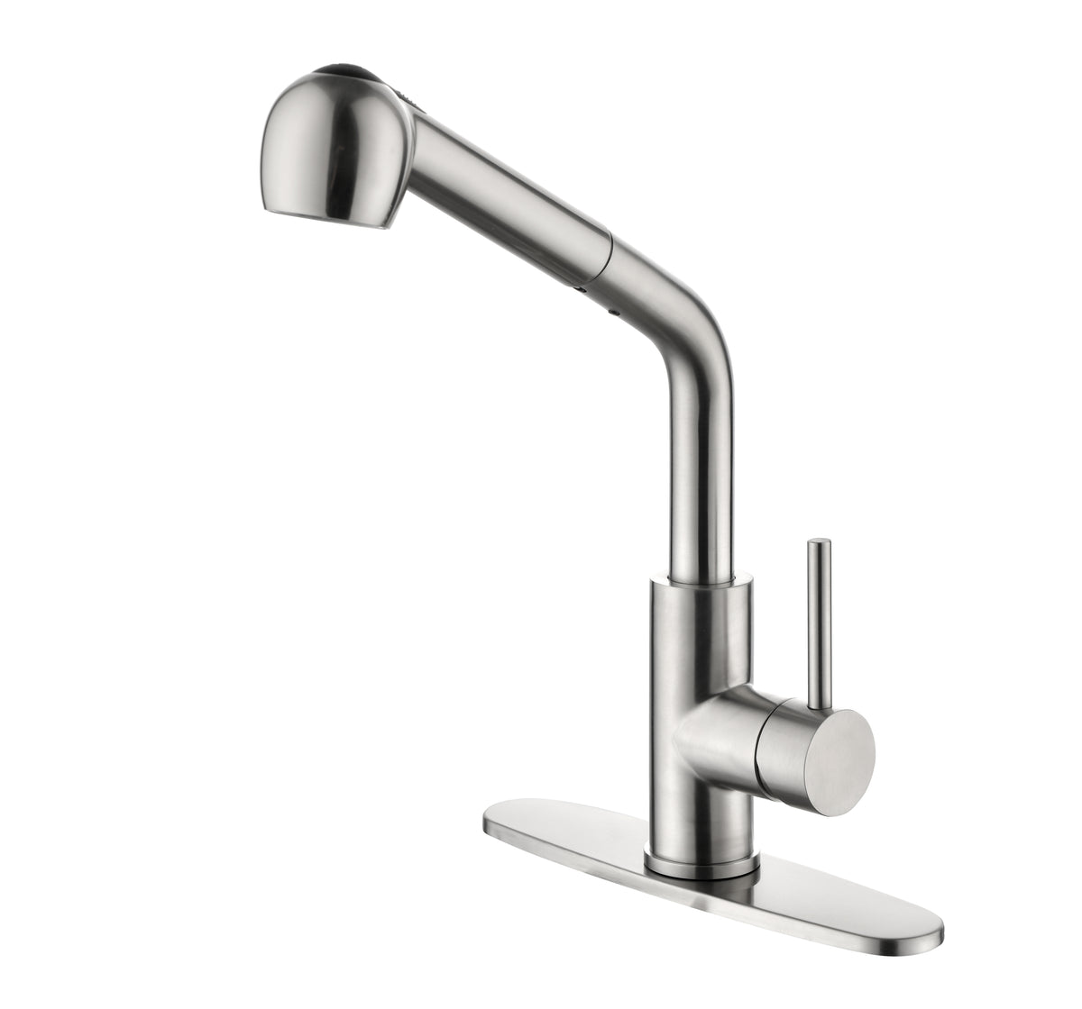 Single Handle Kitchen Sink Faucet with Pull Out Sprayer - Brushed Nickel