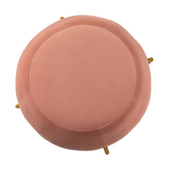 Wide Glamorous Ottoman - Pink