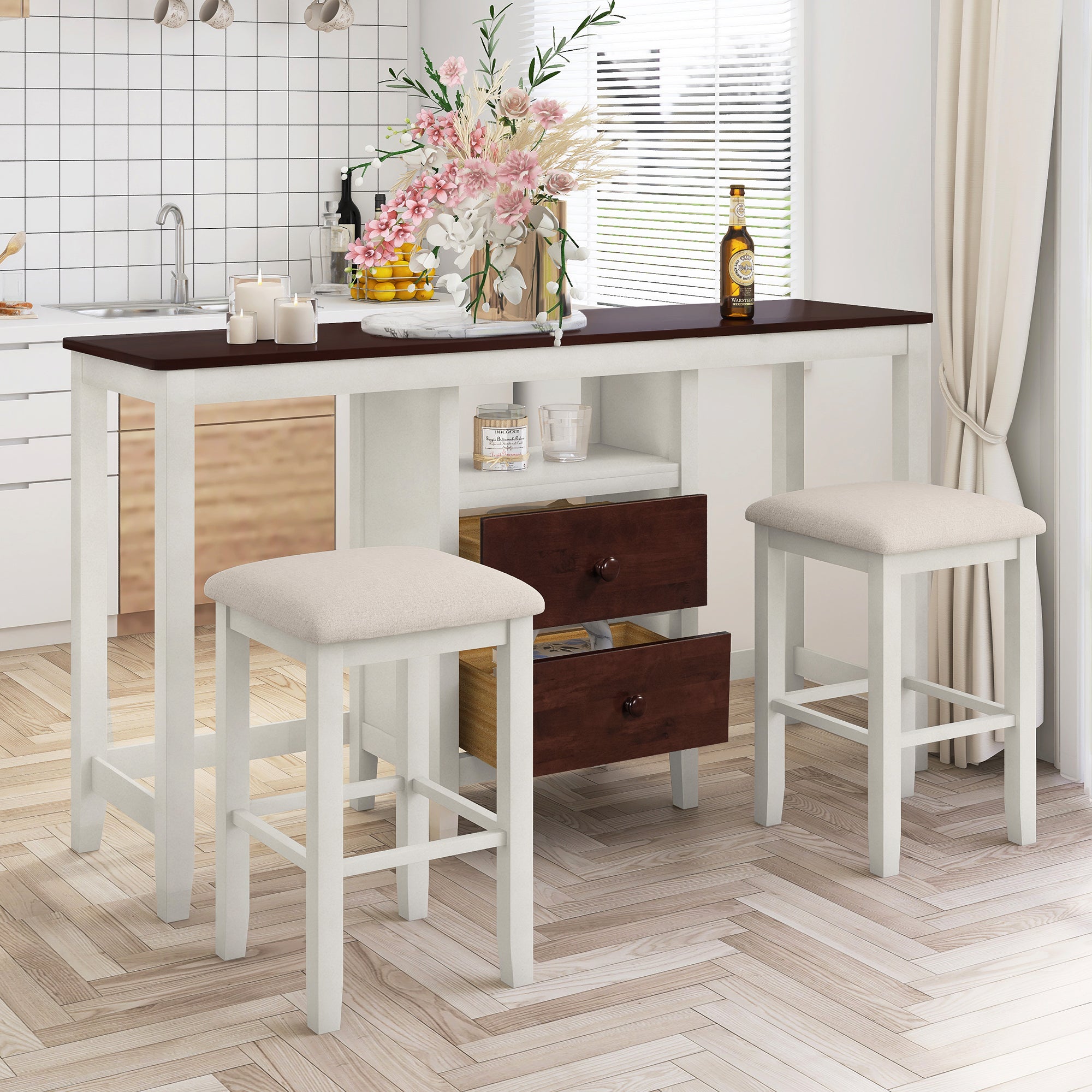 Rustic Counter Height Dining Set