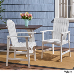 Outdoor Solid Wood Lounge Chair (Set of 2) - White