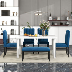 Dining Set Marble Veneer