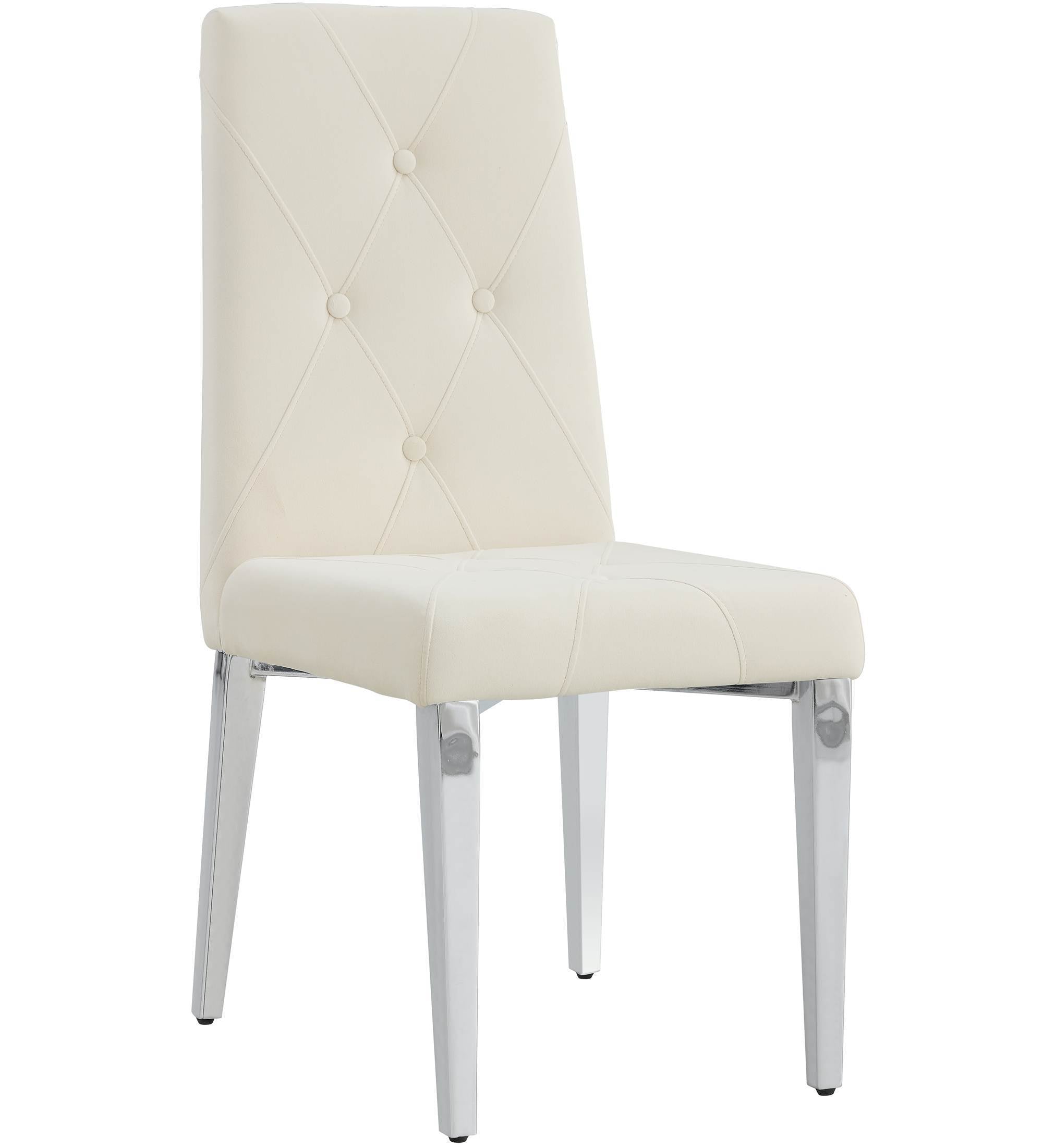 Modern Style Kitchen Upholstered High backrest Dining Chairs (Set of 2) - Beige