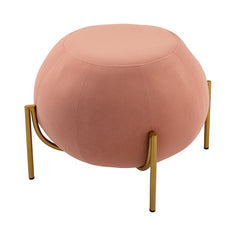 Wide Glamorous Ottoman - Pink