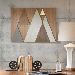 Ranger Layered Triangles Wood Wall Decor - Natural