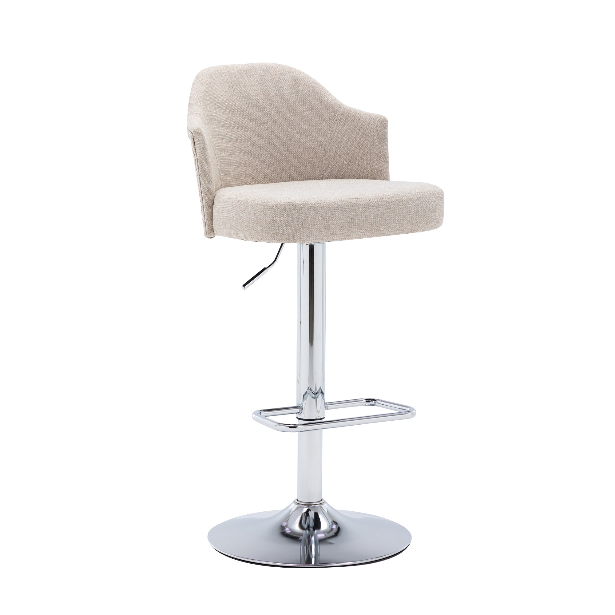 Counter Swivel Bar Stools Adjustable (Set of 2) - Beige