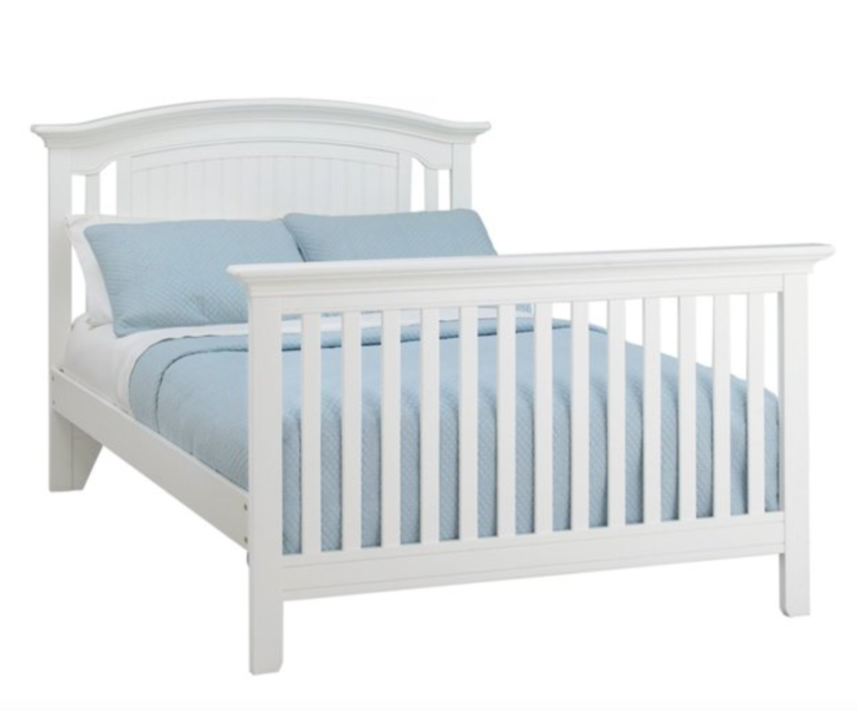 White solid Wood 4-in-1 Convertible Crib