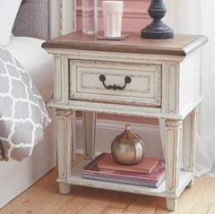 Antique White Nightstand