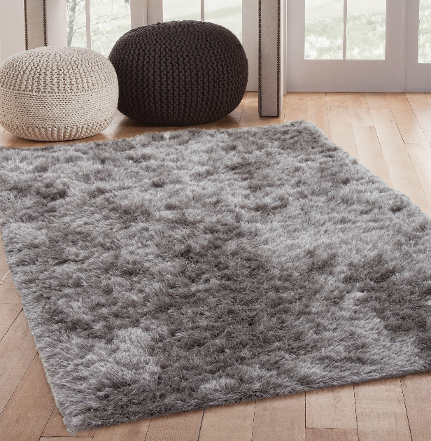 Shag Grey Area Rug