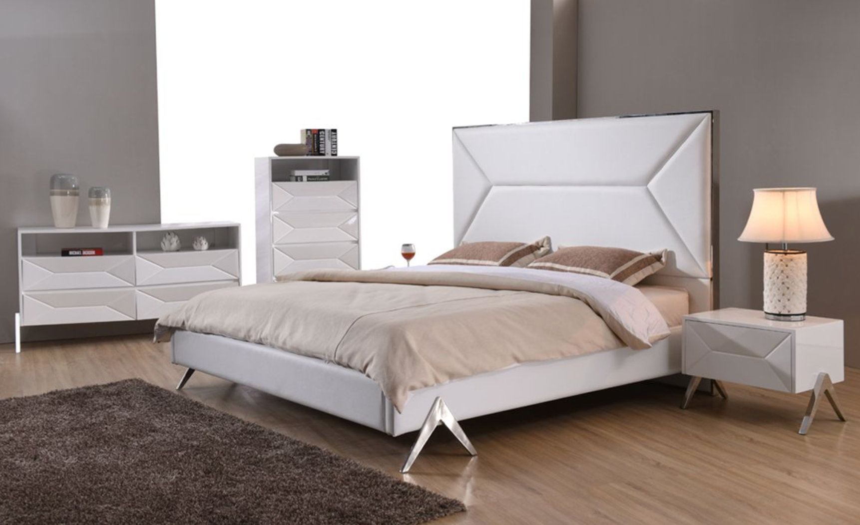 Candid Modern White Dresser