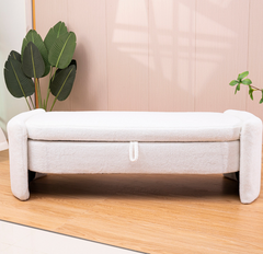 Bench with Storage - Beige