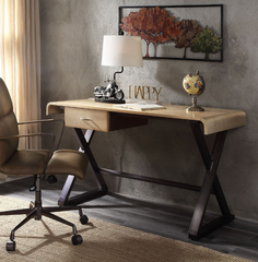 Industrial Style Desk - Gold Aluminum
