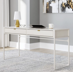 Contemporary & Classic Home Office Desk - White
