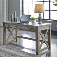 Rustic Home Office Lift Top Desk - Gray