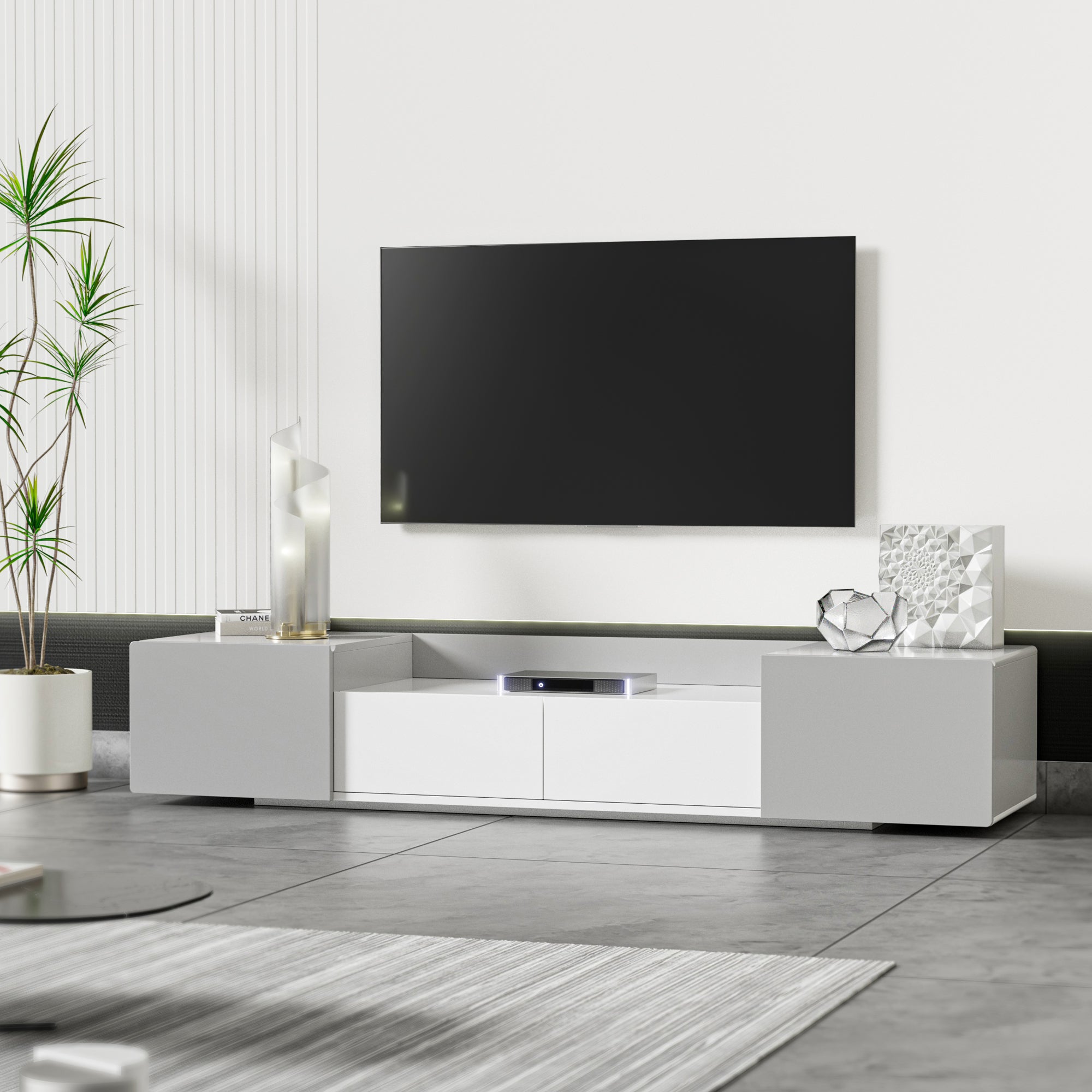 Modern TV Stand Grey