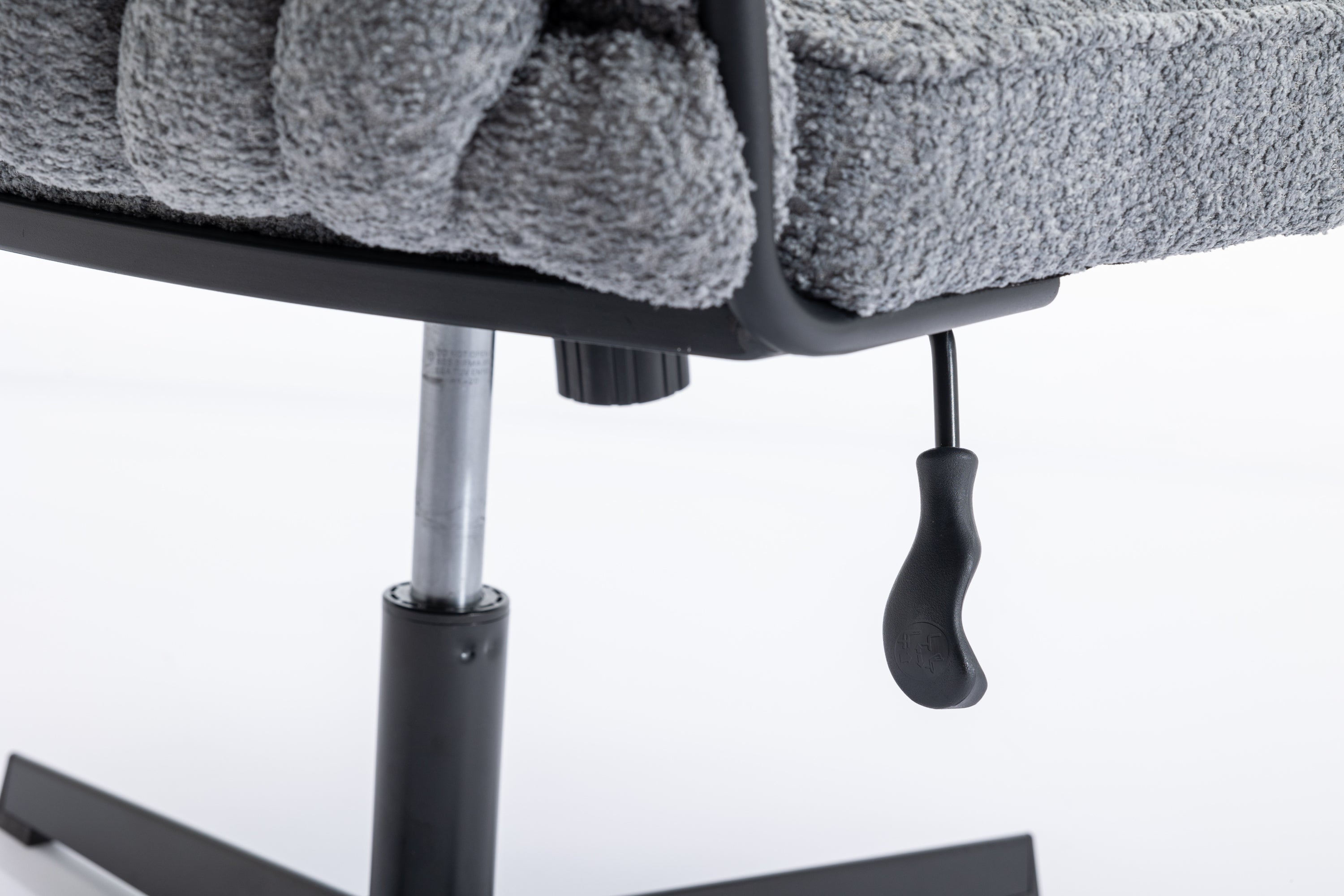 Armless Office Desk Chair No Wheels - Grey