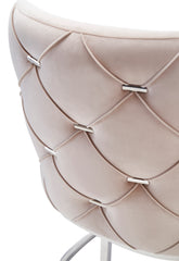 Modern Beige Velvet Chair