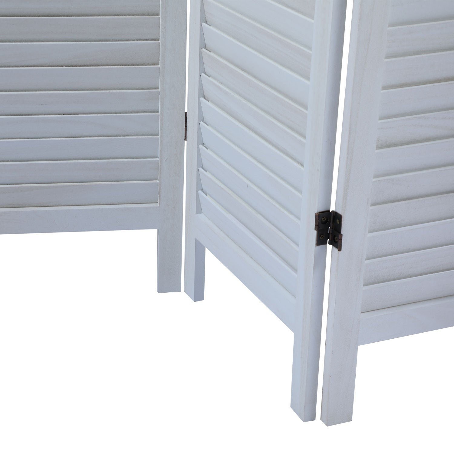 Off White Screen Folding Room Divider