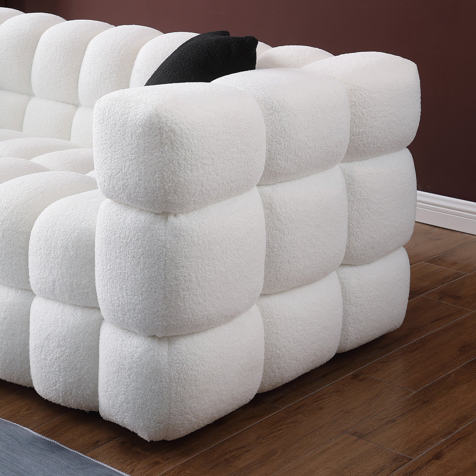 Marshmallow Sofa Boucle 2 Seater - White