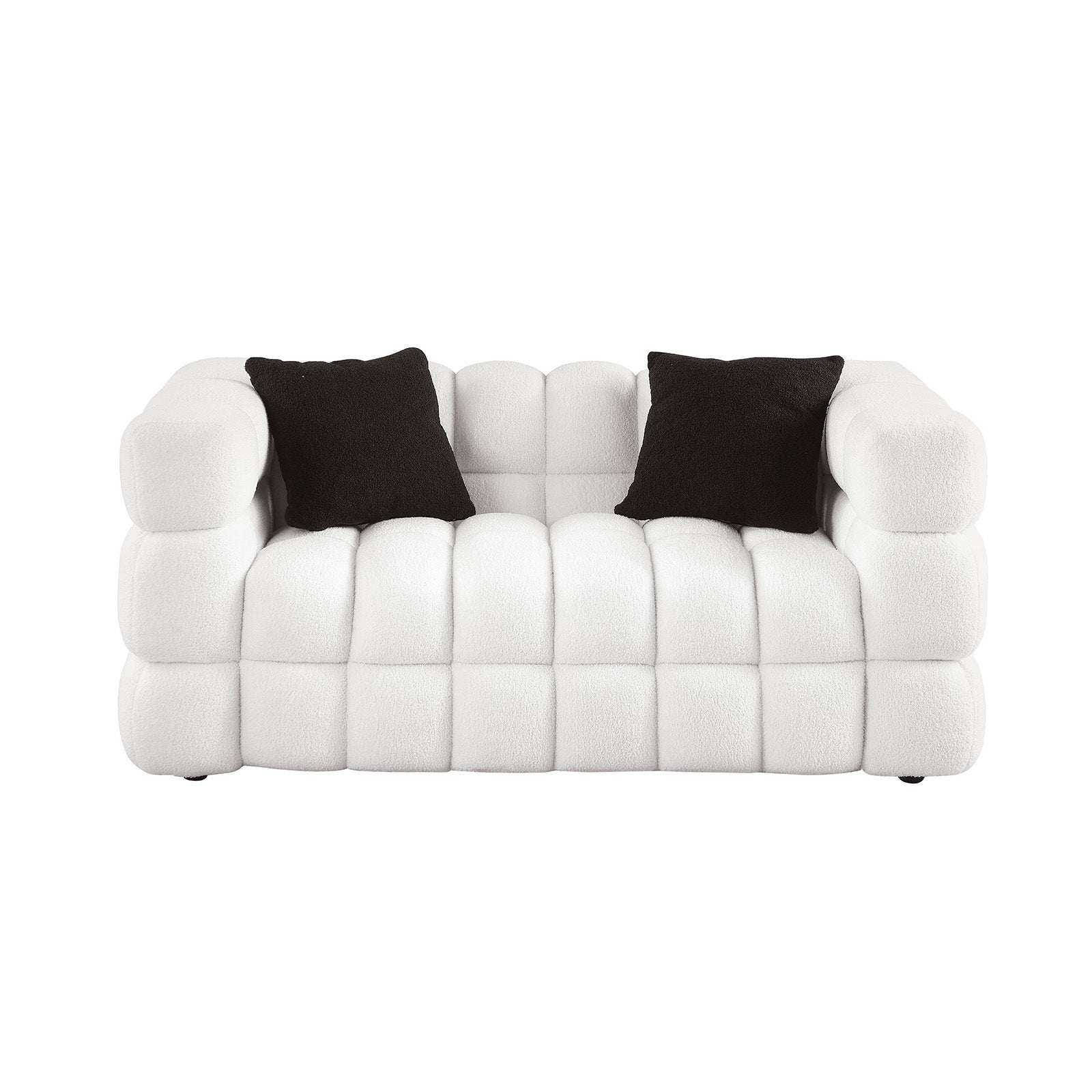 Marshmallow Sofa Boucle 2 Seater - White