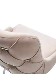 Modern Beige Velvet Chair