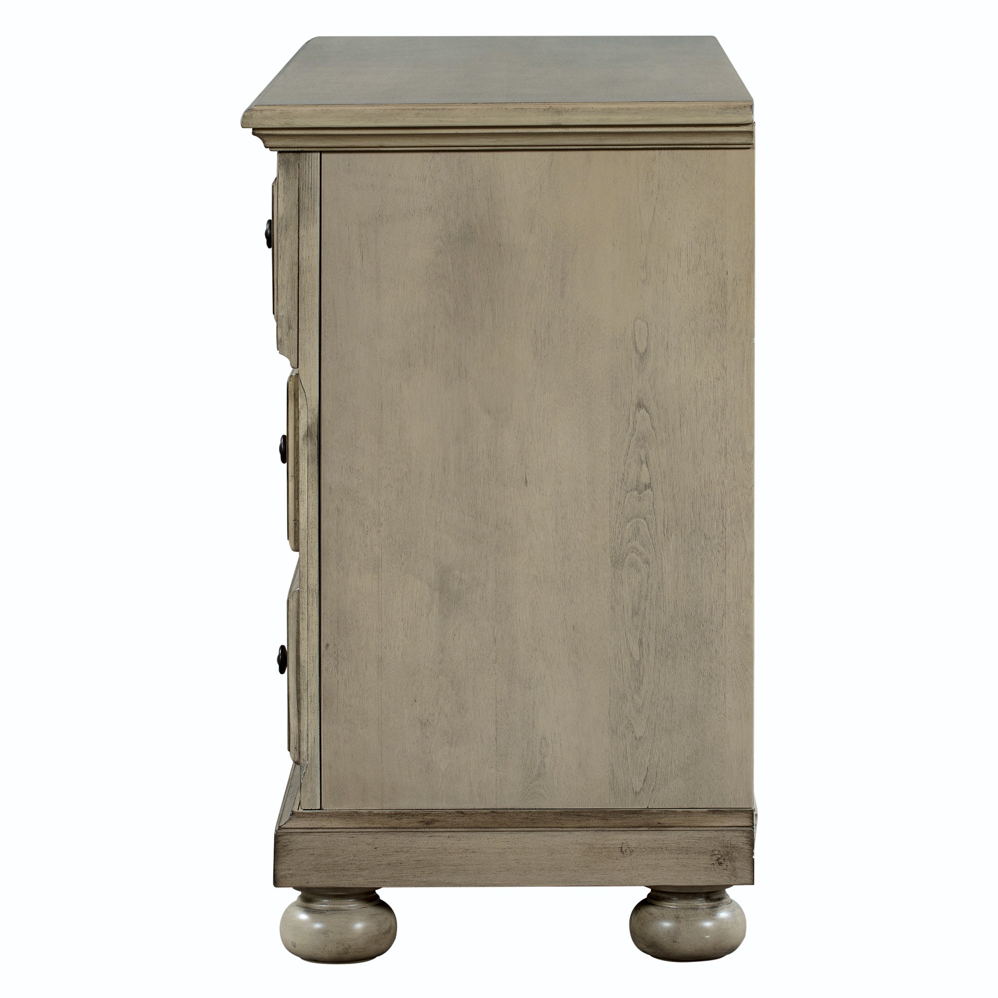 Solid Wood Seven-Drawer Dresser for Nursery, Kid’s Room, Bedroom - Stone Gray