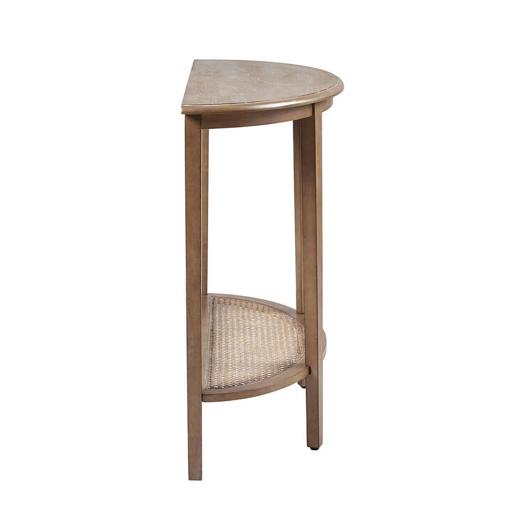 Rhodes Half Moon Console Table - Brown