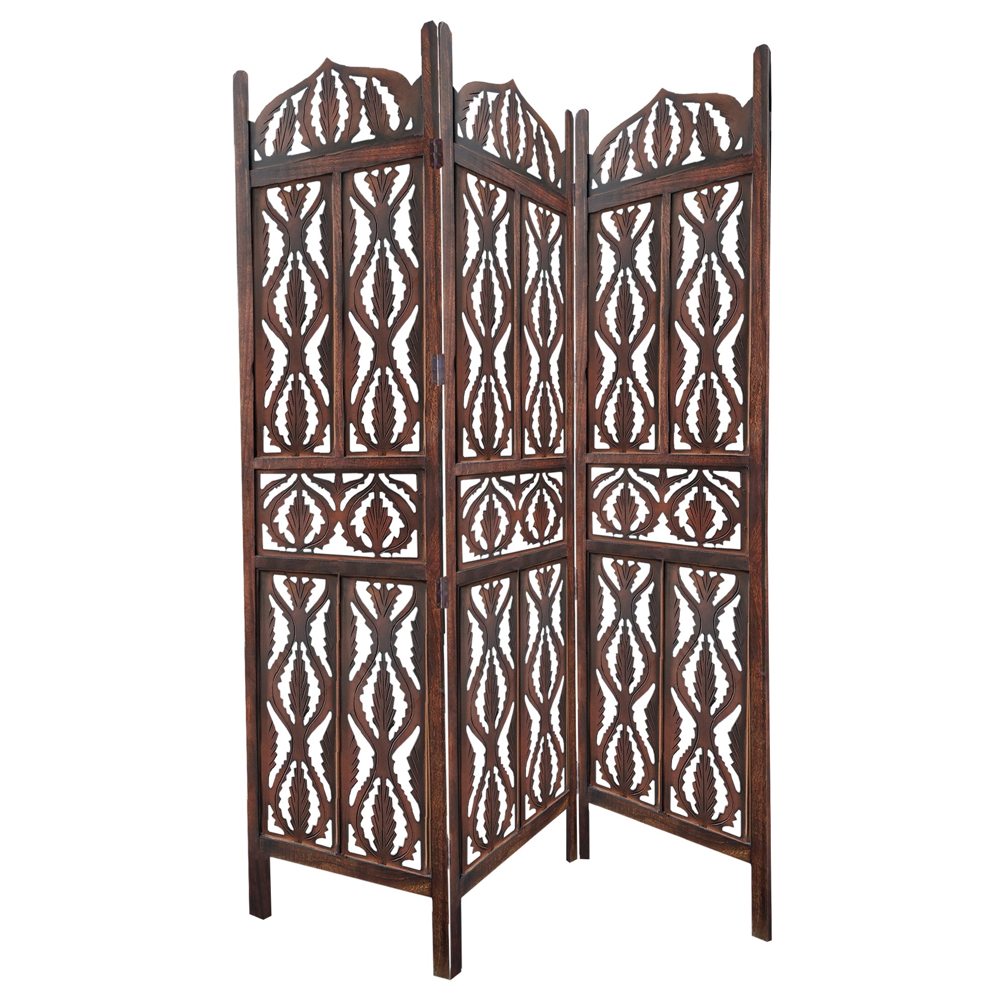 Panel Mango Wood with Abstract Carvings