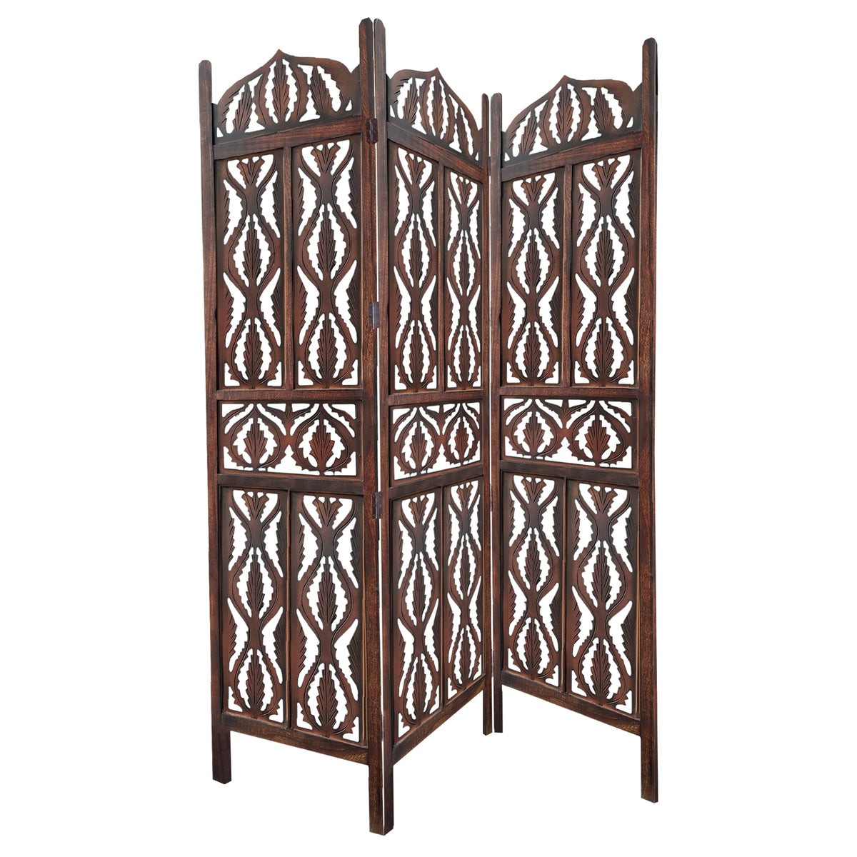 Panel Mango Wood with Abstract Carvings