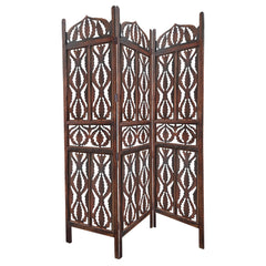 Panel Mango Wood with Abstract Carvings