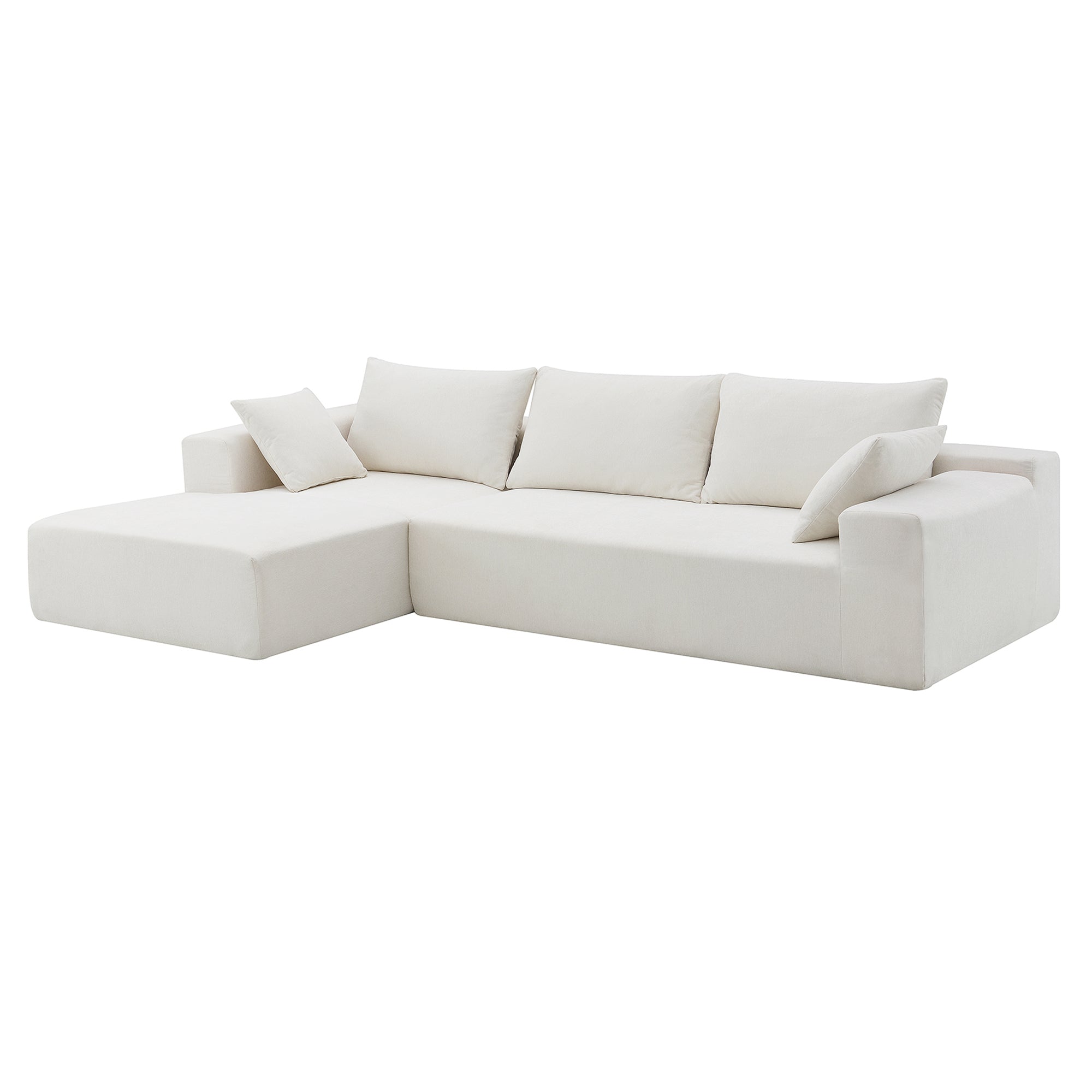 MAICOSY 109" L Shaped Sectional Sofa Bed Couches 2Pc Loveseat Chaise Convertible