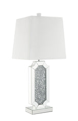 Table Lamp in Mirrored & Faux Diamonds