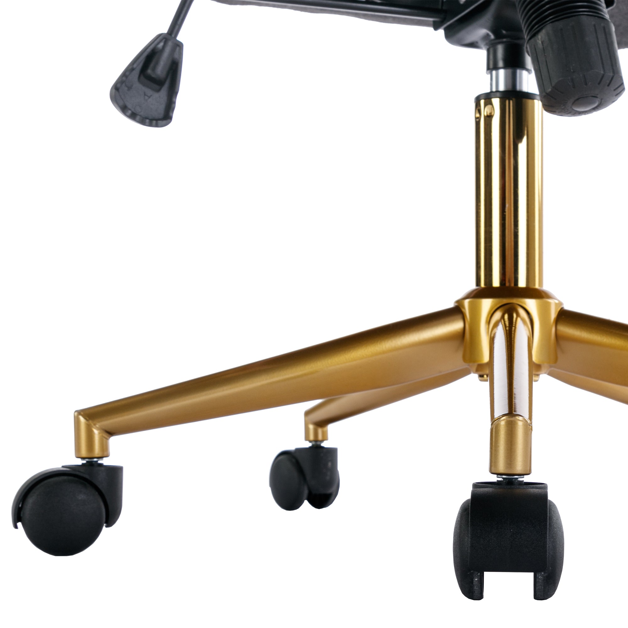 Velvet Home Office Chair with Wheels - Pink