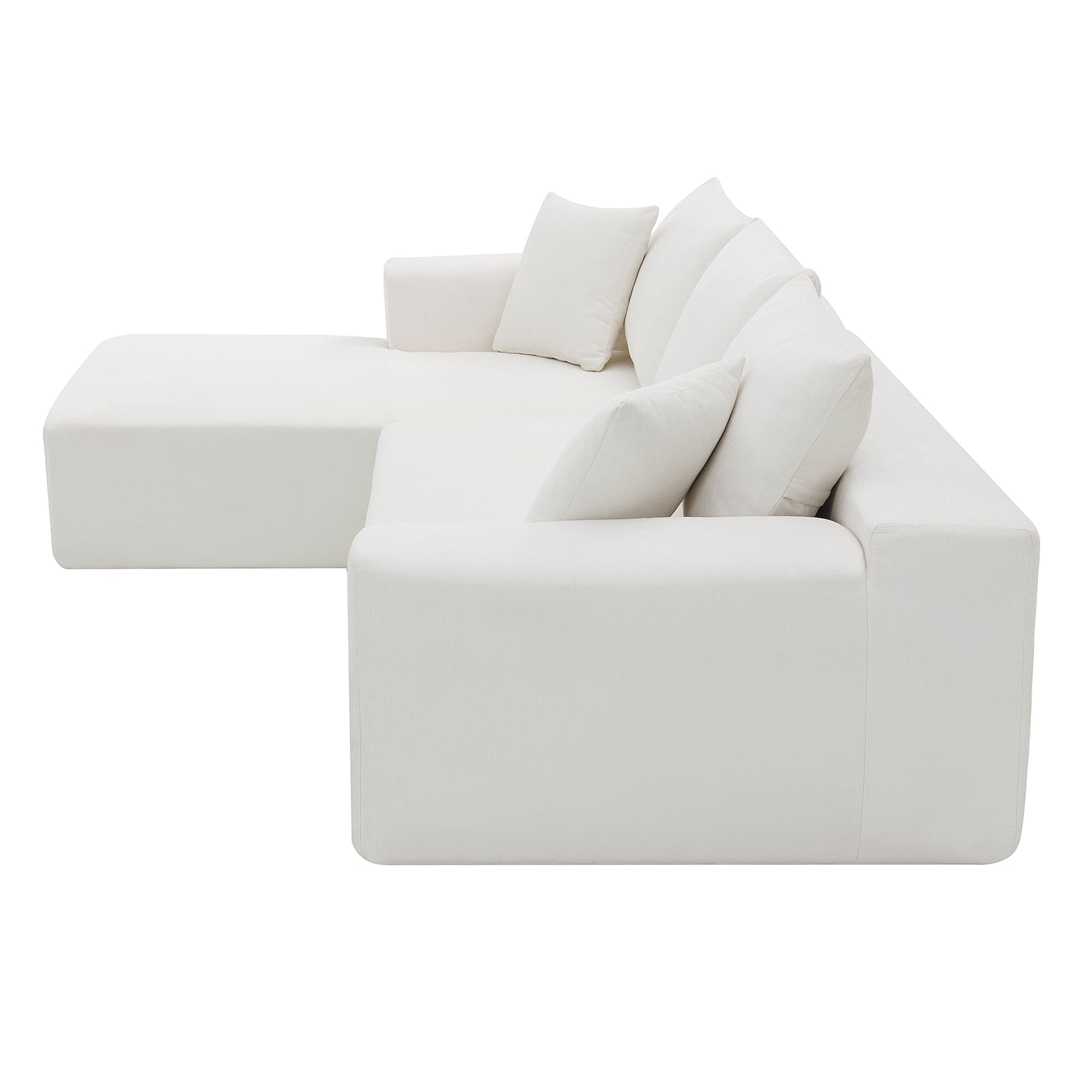 MAICOSY 109" L Shaped Sectional Sofa Bed Couches 2Pc Loveseat Chaise Convertible