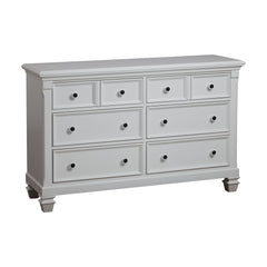 6 Drawer Dresser Pure White