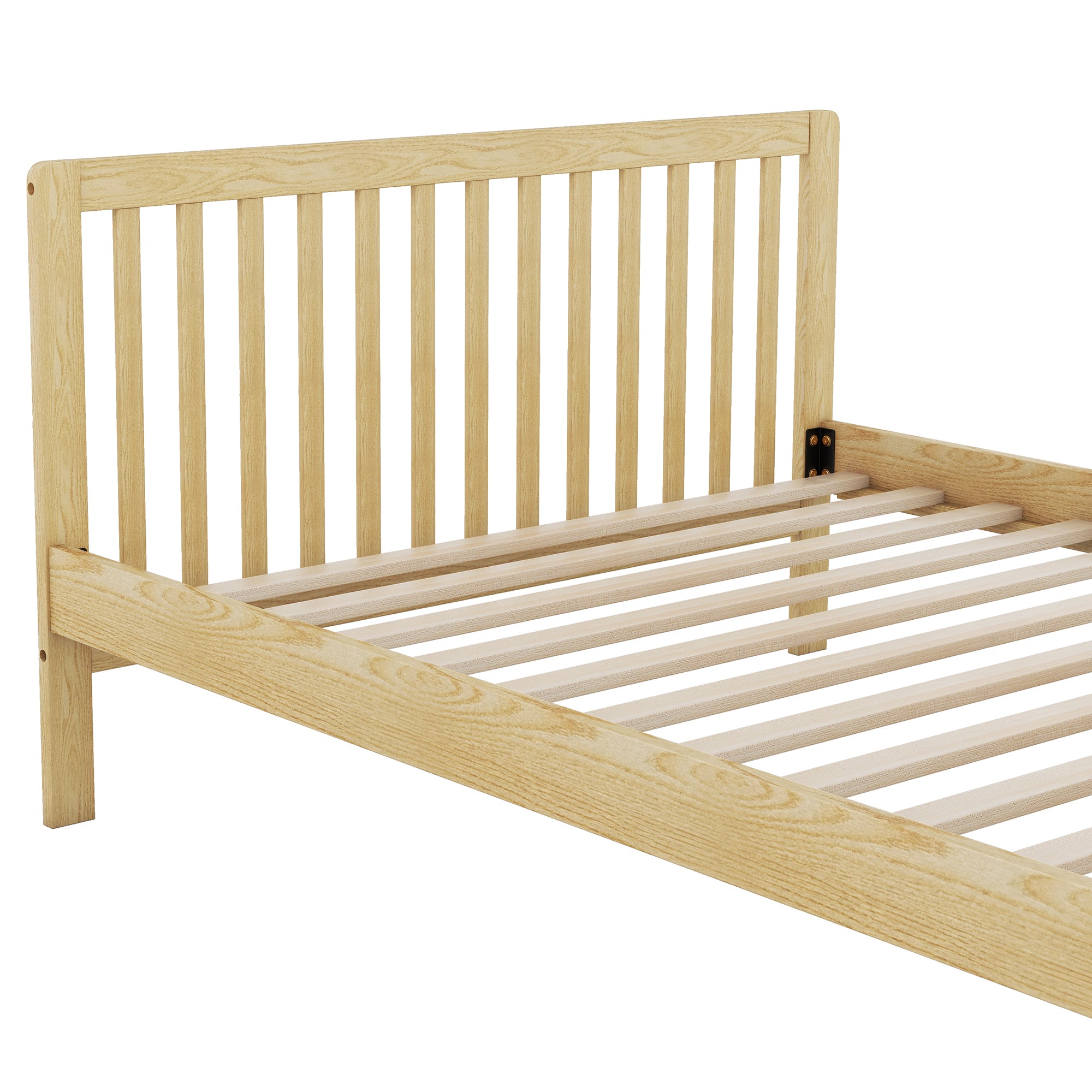 Convertible Crib/Full Size Bed with Changing Table - Natural