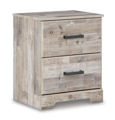 Whitewash Nightstand - 2 drawers