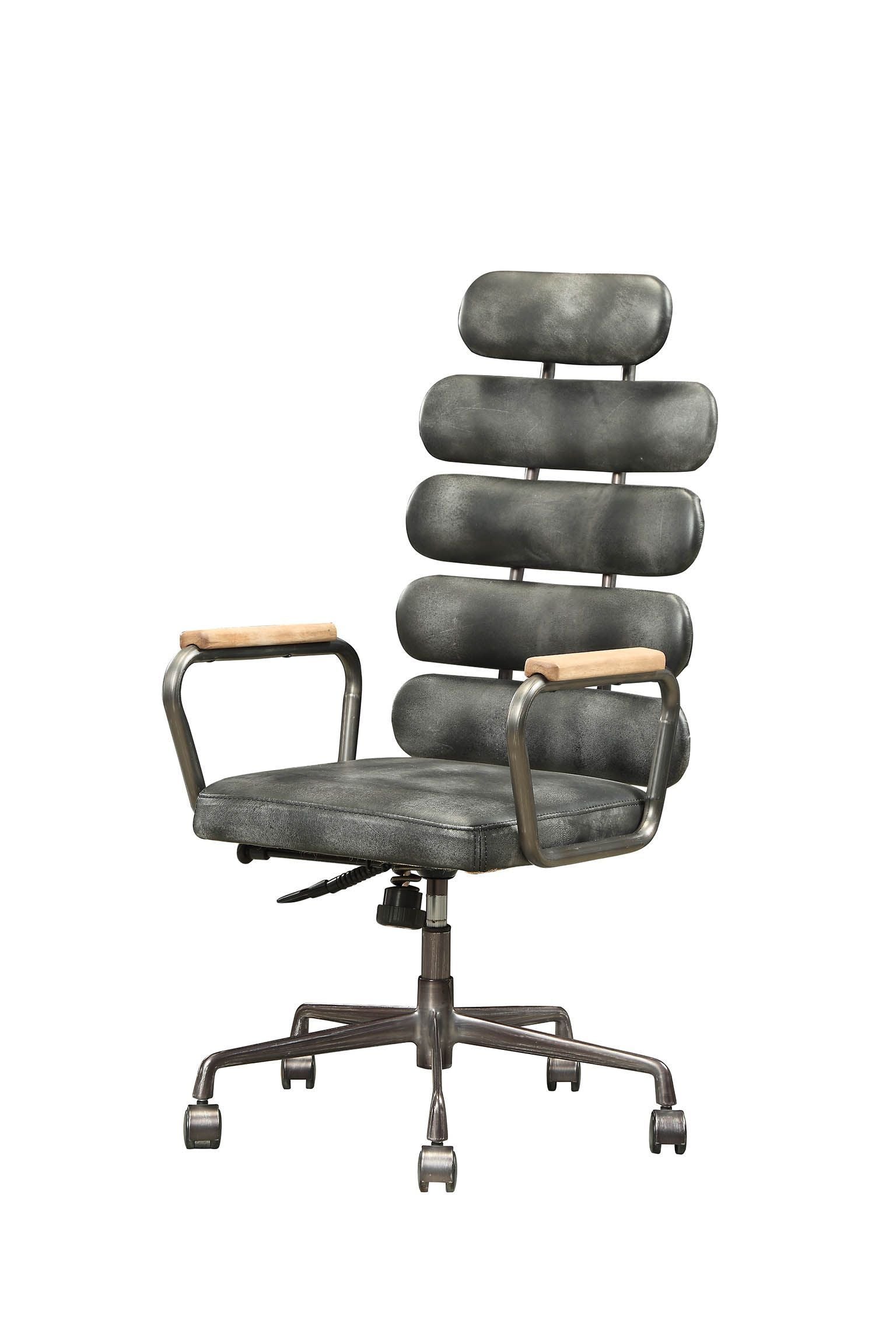 Calan Office Chair Vintage Black Top Grain Leather