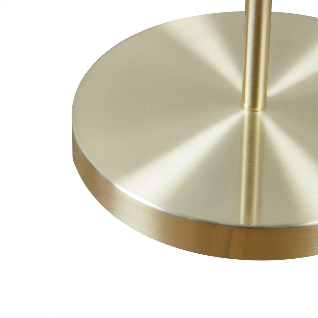 Angular Arched Metal Floor Lamp - Gold