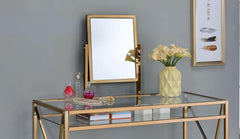 Champagne Vanity w/ Stool