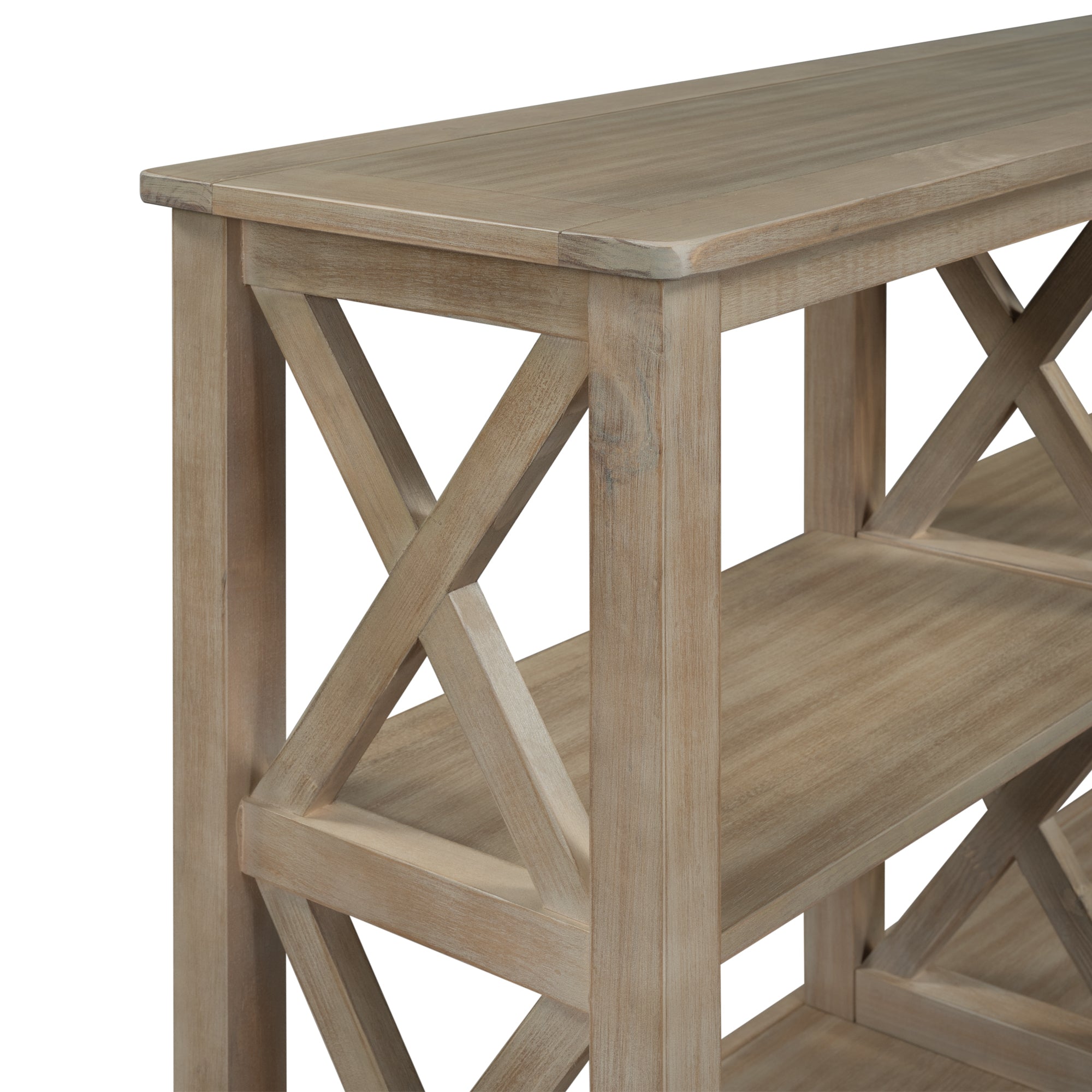 Console Table with Shelves