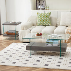 Tempered glass coffee table