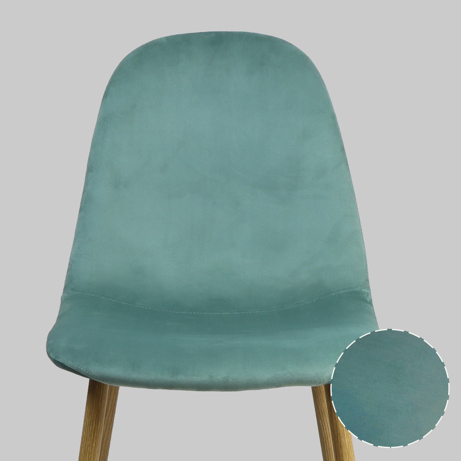 Mid Century Modern Side Dining Chairs (Set of 4) - Light Green
