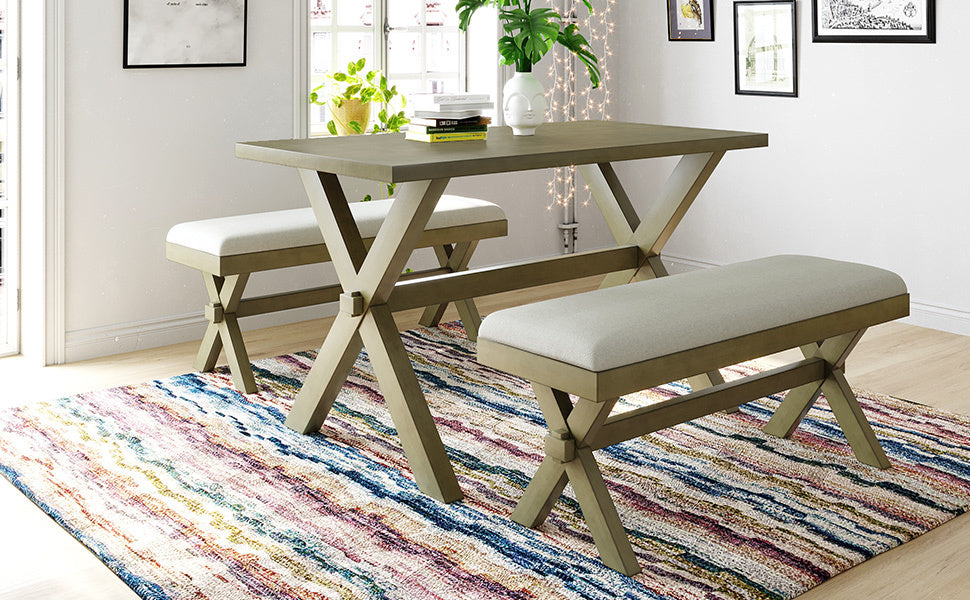 Upholstered Seat Dining Bench