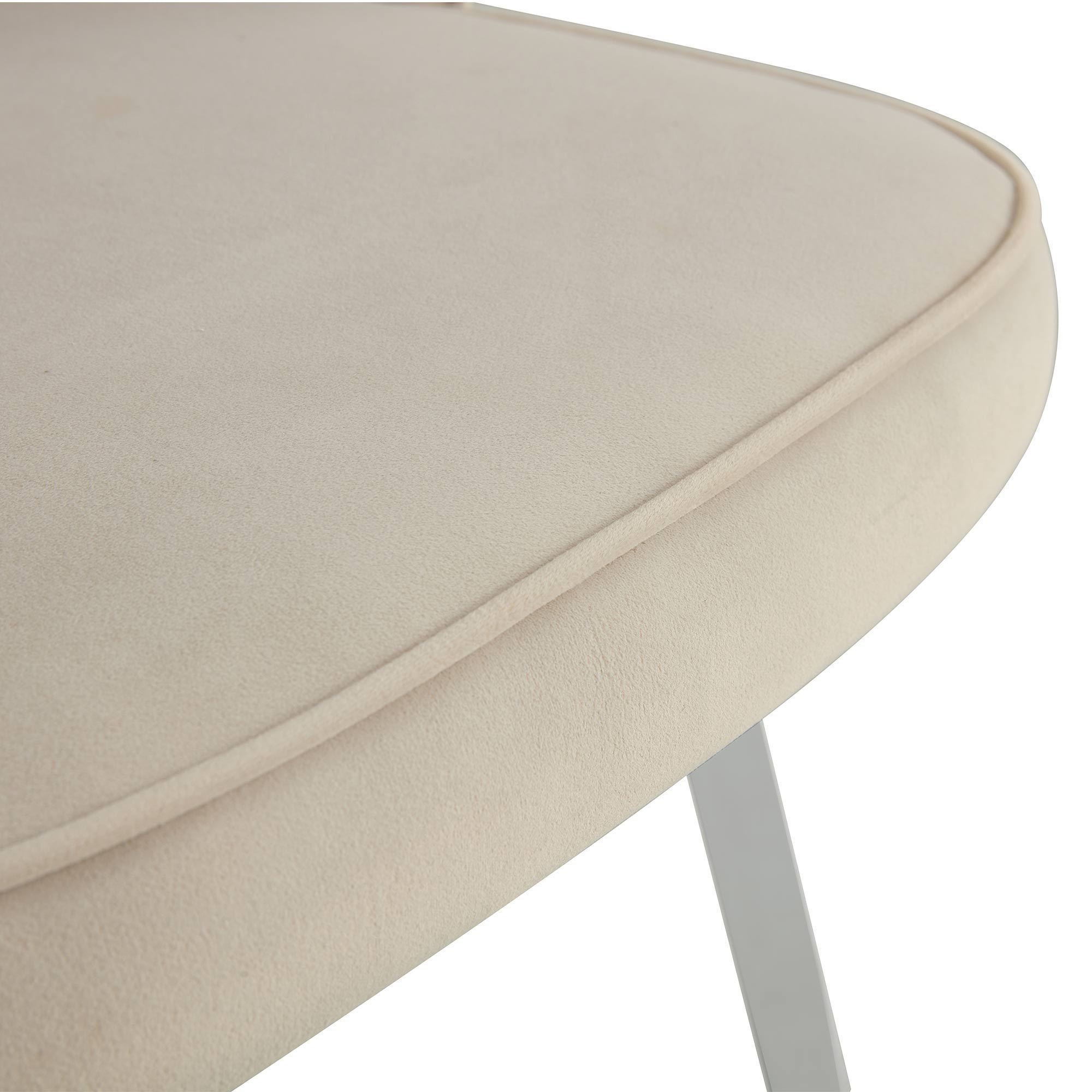 Modern Dining Chair Velvet (Set of 1) - Light Grey