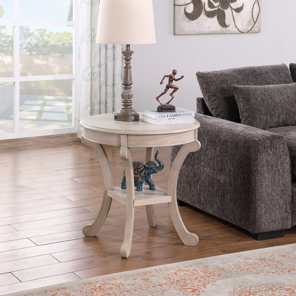 Vermont Accent Table - Antique Cream